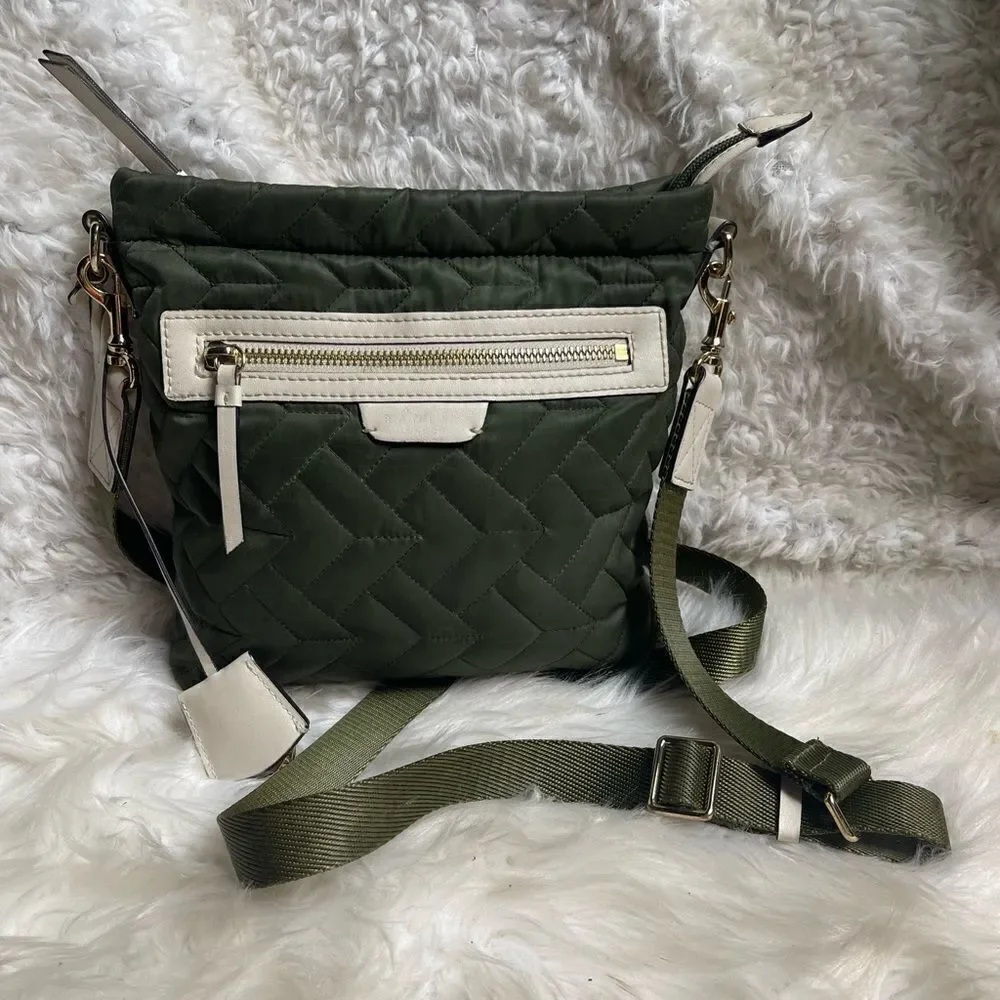 Radley London  Finsbury Park Fabric olive green Quilted Small Crossbody Bag
